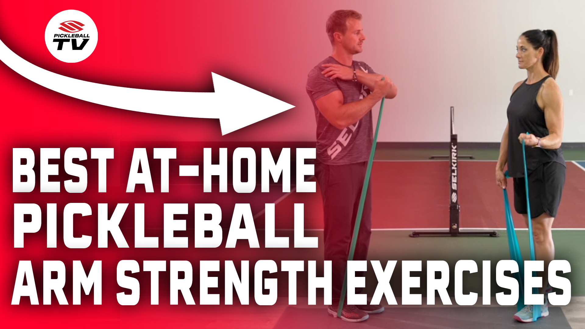 Best at-home pickleball arm strength exercises with resistance bands