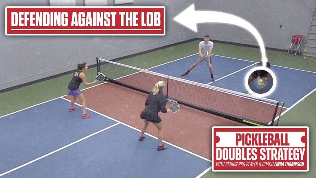 Defend against the pickleball lob