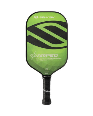 Front view of Green Selkirk AMPED Control - Invikta - Pickleball Paddle.