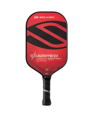 Front view of Red Selkirk AMPED Control - Invikta - Pickleball Paddle.