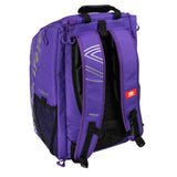 Selkirk Sport Core Line Tour Bag Pickleball Backpack in navy, pink, red, purple, blue, black, and green.