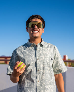 Selkirk Pickleball Spring Owen Collection Men’s Offshore Short Sleeve Button Down Shirt.