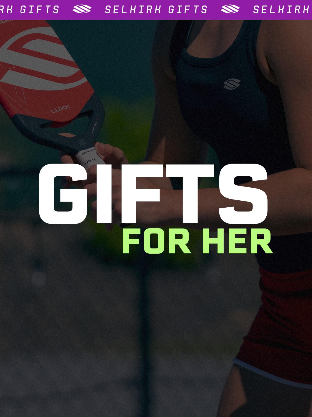 A woman swinging a gifted paddle