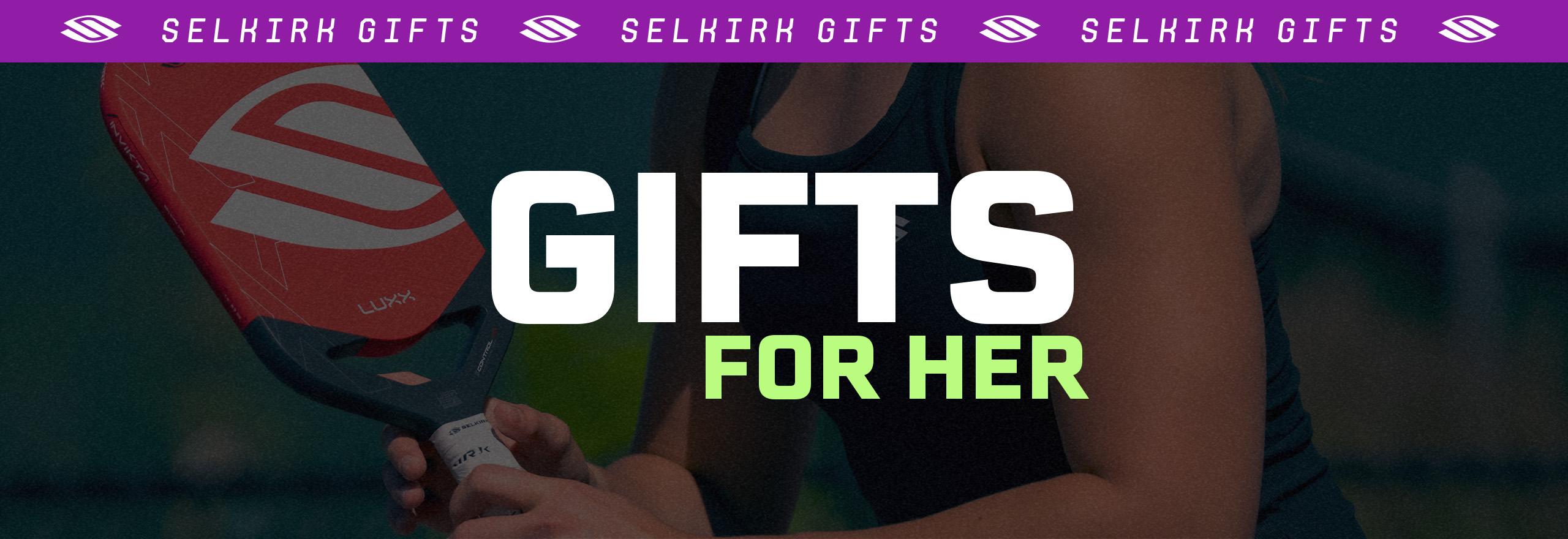 A woman swinging a gifted paddle