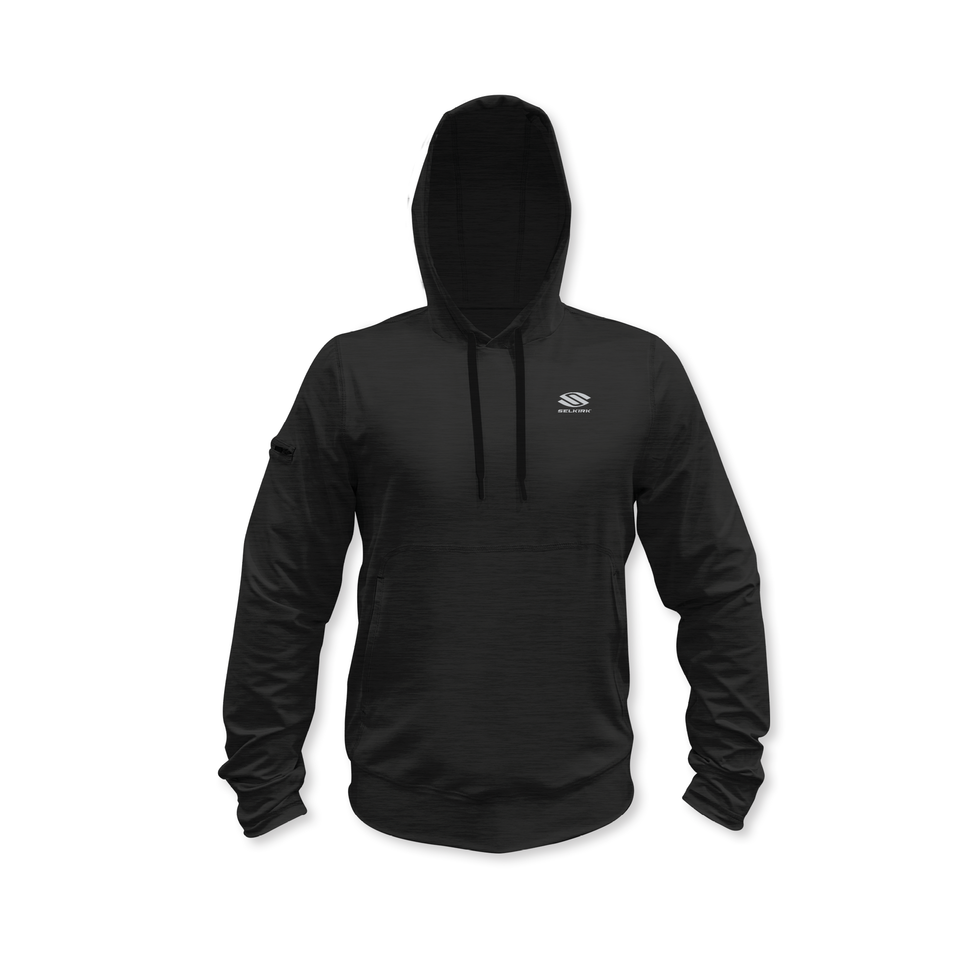 Selkirk Fall Owen Collection Men's Pickleball Hoodie in Charcoal and Gray.