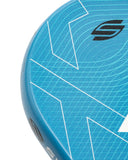 Selkirk Luxx Control Air Epic Pickleball Paddle in red, gold, and blue.