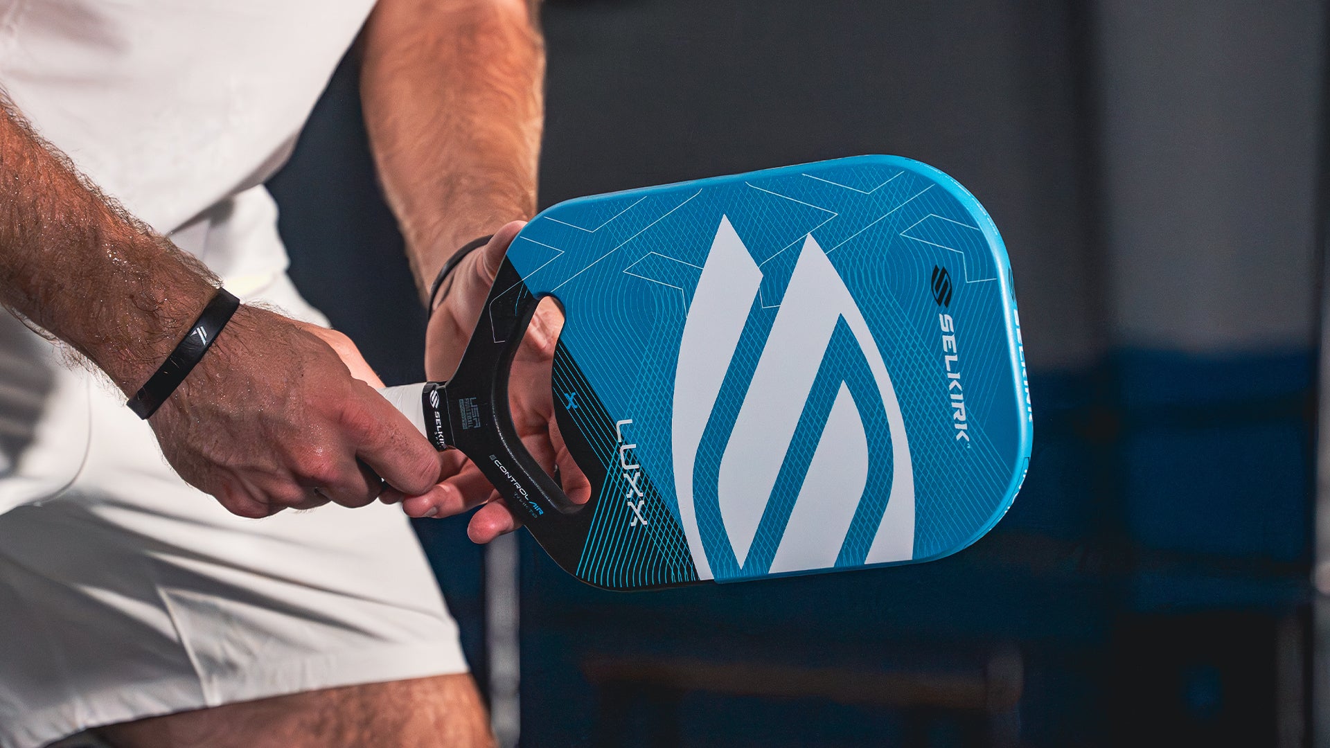 Close up image of the LUXX Control Air pickleball paddle