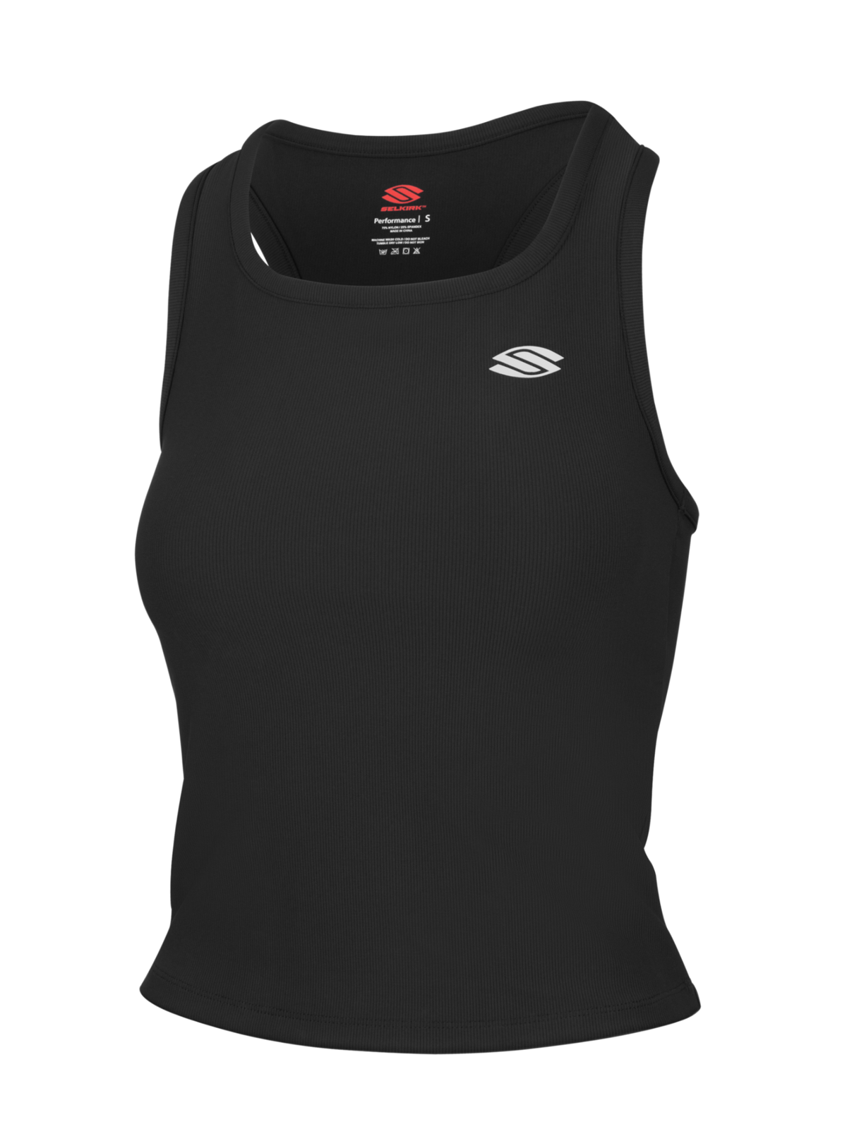 Selkirk pickleball Black Women's Pro Line Training Tank Top with a fitted design