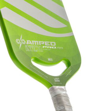 Introducing the Selkirk AMPED Pro Air Invikta Pickleball Paddle, with a blend of power and control. The AMPED Pro Air Invikta paddle from Selkirk Sport comes in red, purple, green, blue, and silver.