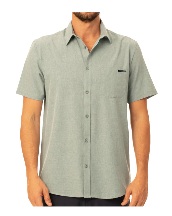 Spring Owen Collection Men's Horizon UPF50 Tech Short Sleeve Button Down