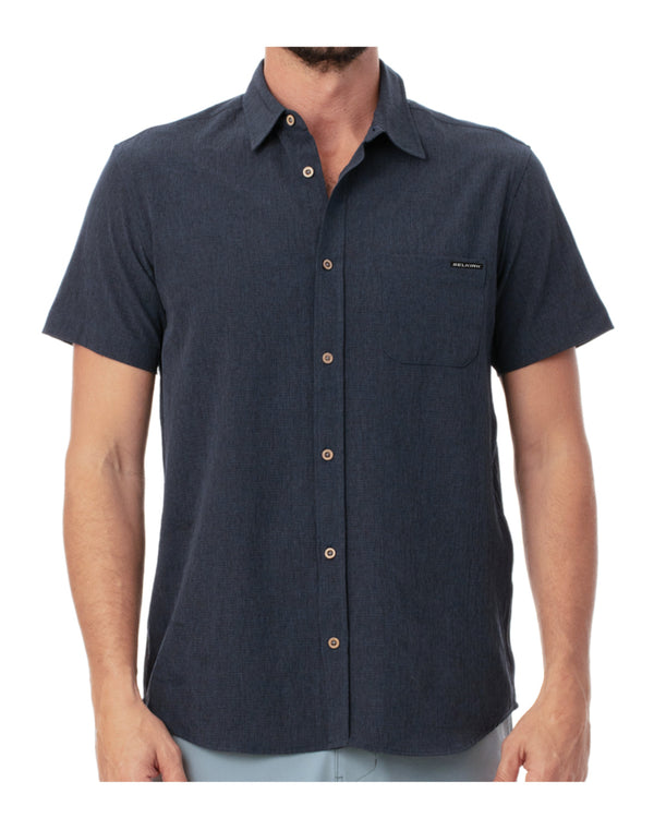 Spring Owen Collection Men's Horizon UPF50 Tech Short Sleeve Button Down