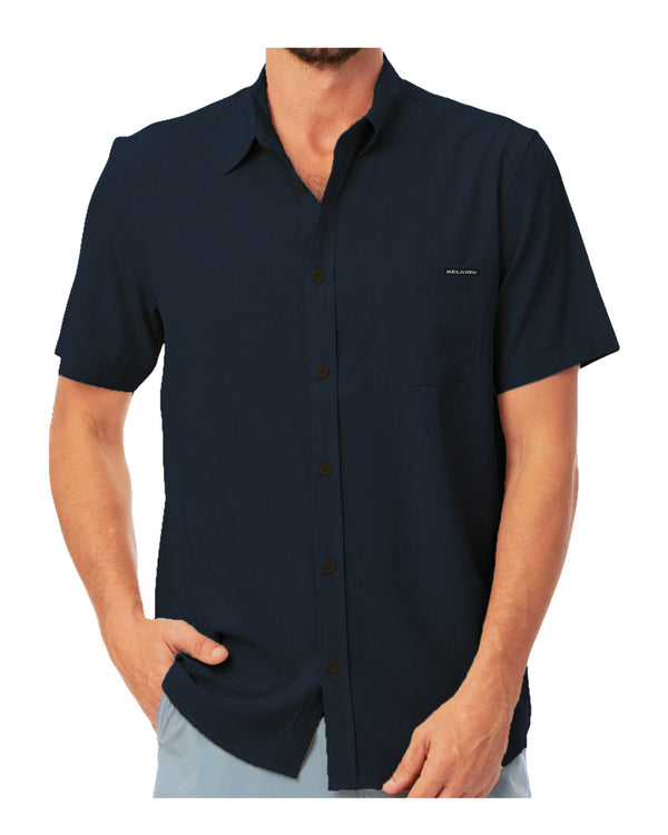 Spring Owen Collection Men's Horizon UPF50 Tech Short Sleeve Button Down