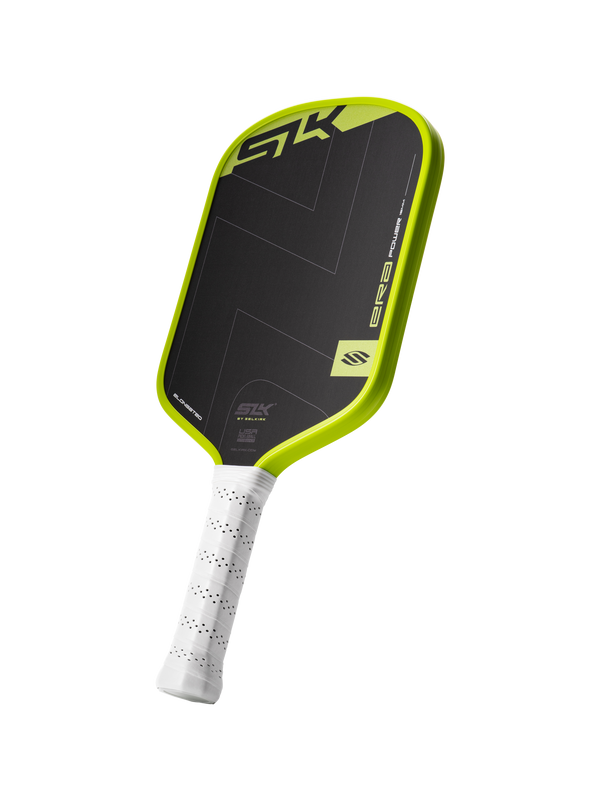 Selkirk SLK ERA Power pickleball paddle in black and volt yellow/green.