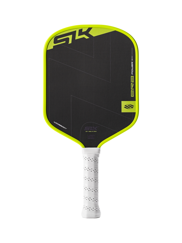 Selkirk SLK ERA Power pickleball paddle in black and volt yellow/green.