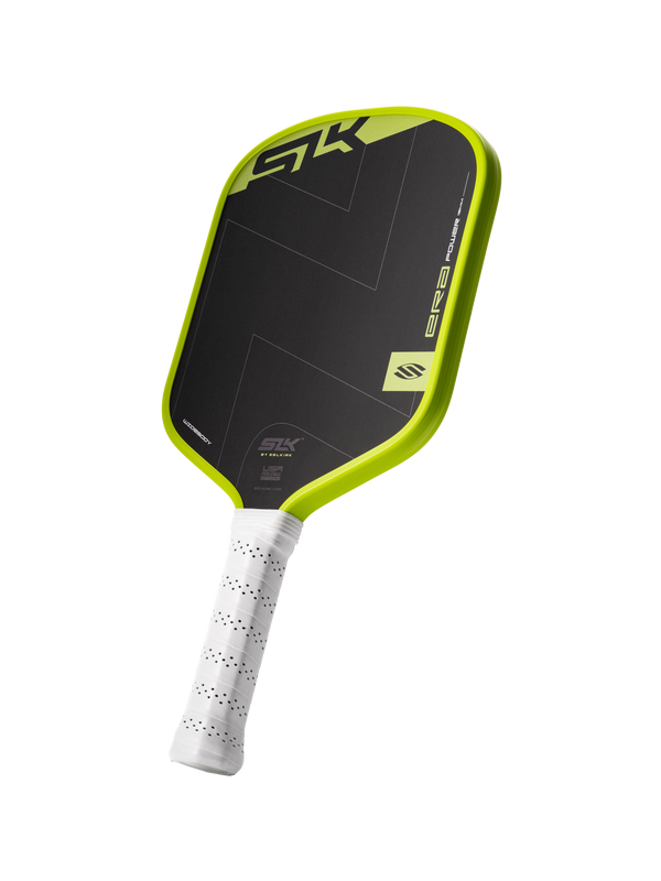 Selkirk SLK ERA Power pickleball paddle in black and volt yellow/green.