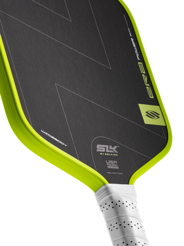 Selkirk SLK ERA Power pickleball paddle in black and volt yellow/green.