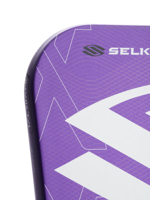 Selkirk LUXX Control Air Pickleball Paddle with InfiniGrit in the Epic paddle shape. In blue, red, and purple.