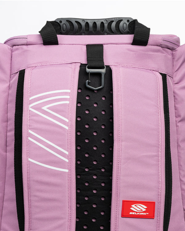 Selkirk Sport Core Line Tour Bag Pickleball Backpack - new colors include black, grey, forest green, gold, and pink.