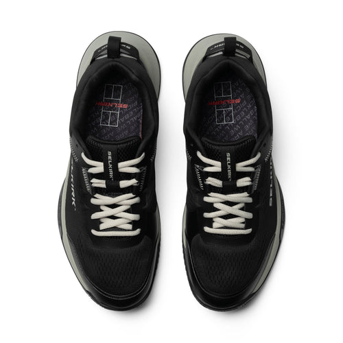 Selkirk Courtstrike men's pickleball shoes in black and white.