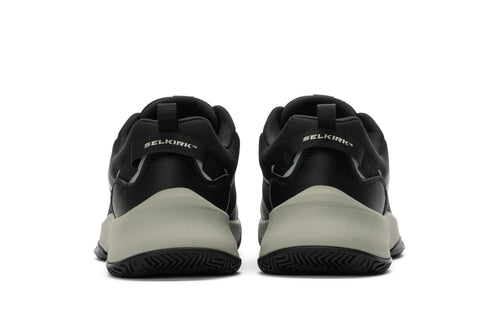 Selkirk Courtstrike men's pickleball shoes in black and white.
