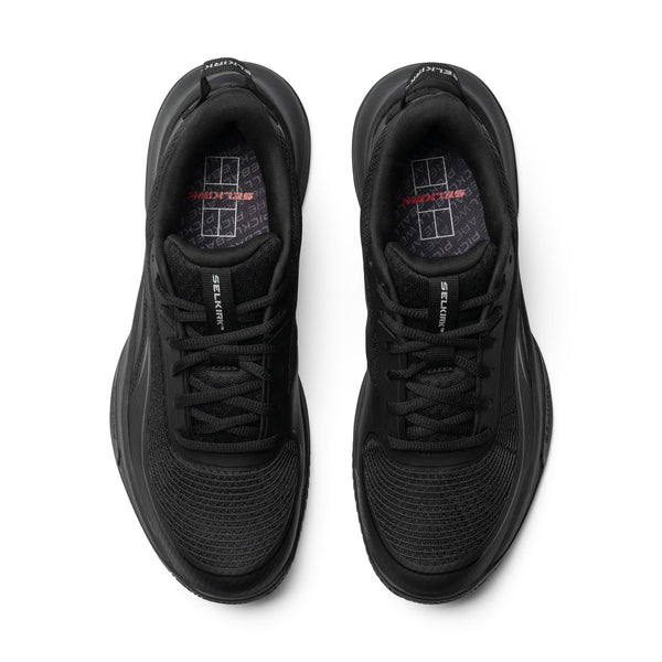 Selkirk Courtstrike pickleball shoes in black.