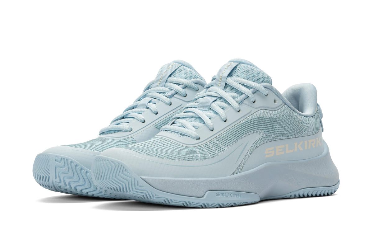 Selkirk Courtstrike Pro women's pickleball shoes in light blue.