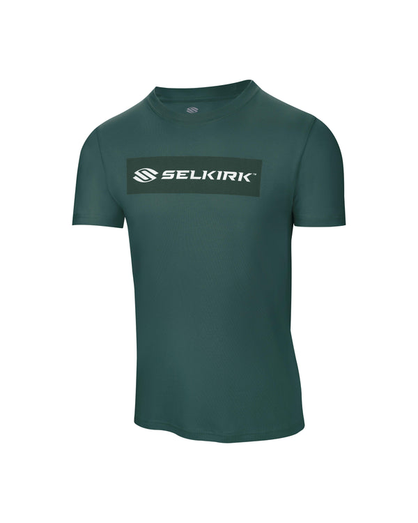 Green Selkirk Sport Sideline Soft Cotton Short Sleeve Tee with logo