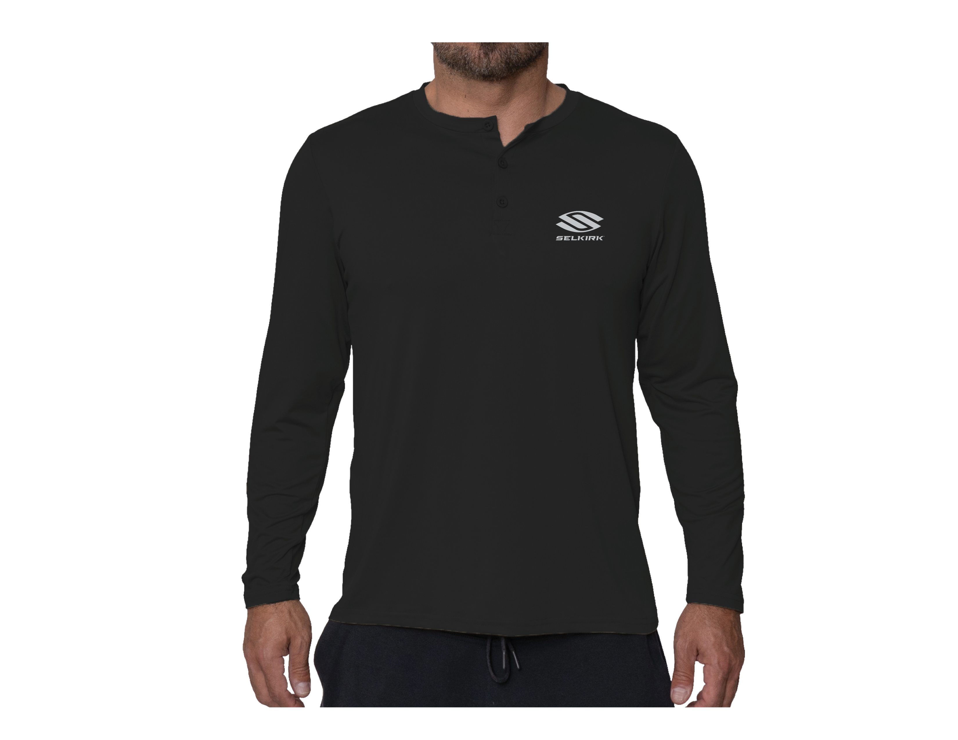 Selkirk Spring Owen Men’s Matty Pickleball Henley Shirt.