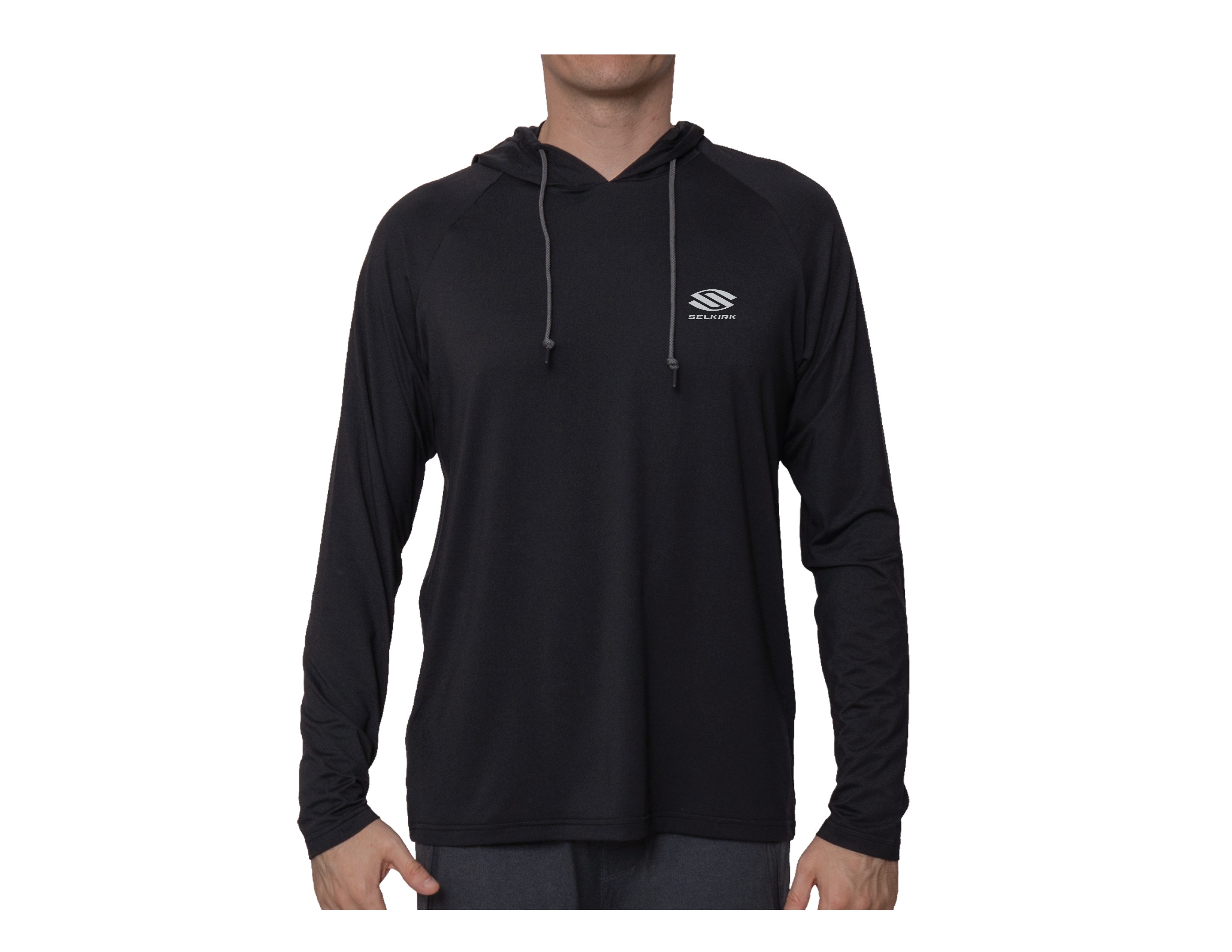 Selkirk pickleball Spring Owen Men’s Payton Pickleball Hoodie in black.