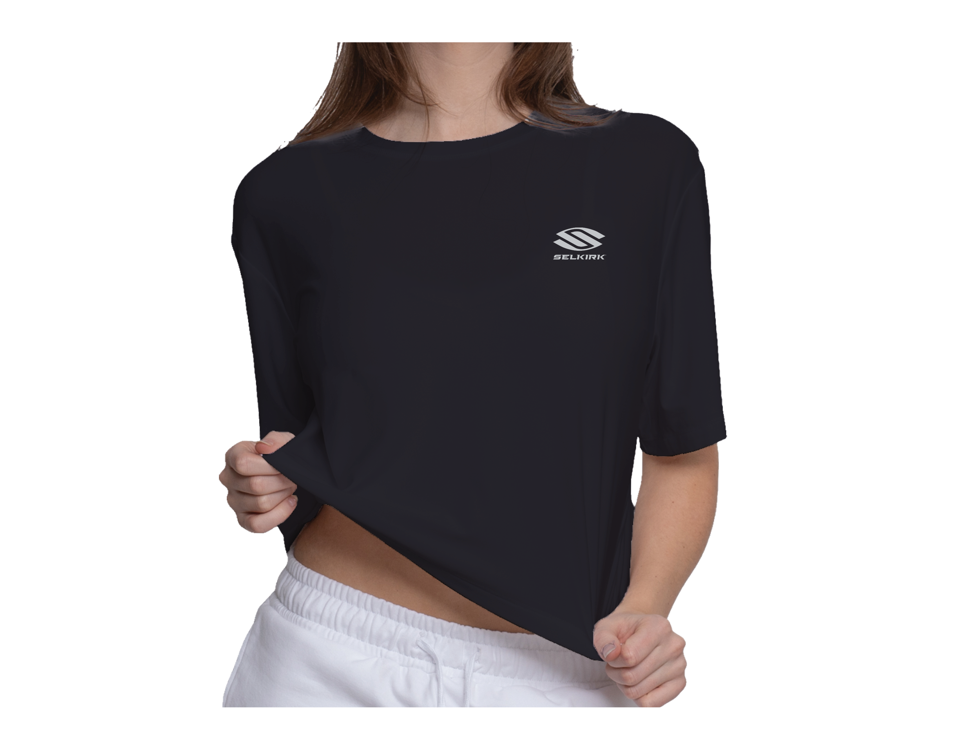 Selkirk Sport Spring Owen Women’s Aria Oversized Pickleball Crew Neck Tee Shirt.