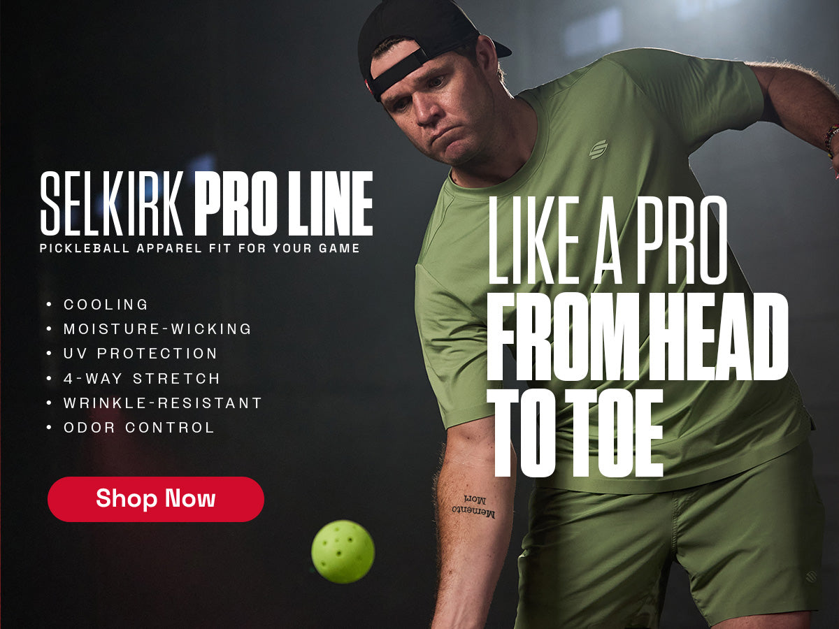 Selkirk pro line pickleball clothing.