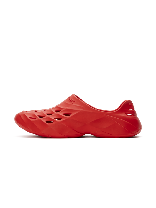 Red Selkirk Sport Renew Pickleball Recovery Shoe with perforated upper and cushioned sole