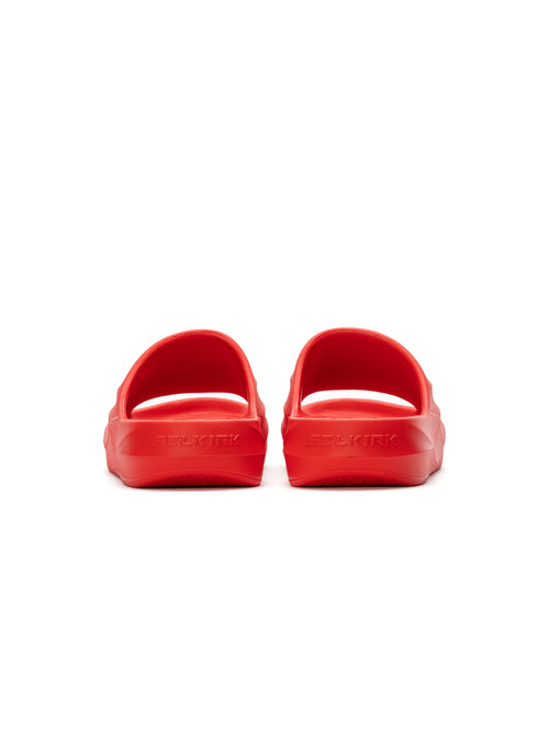 Selkirk pickleball slides shoes in red.