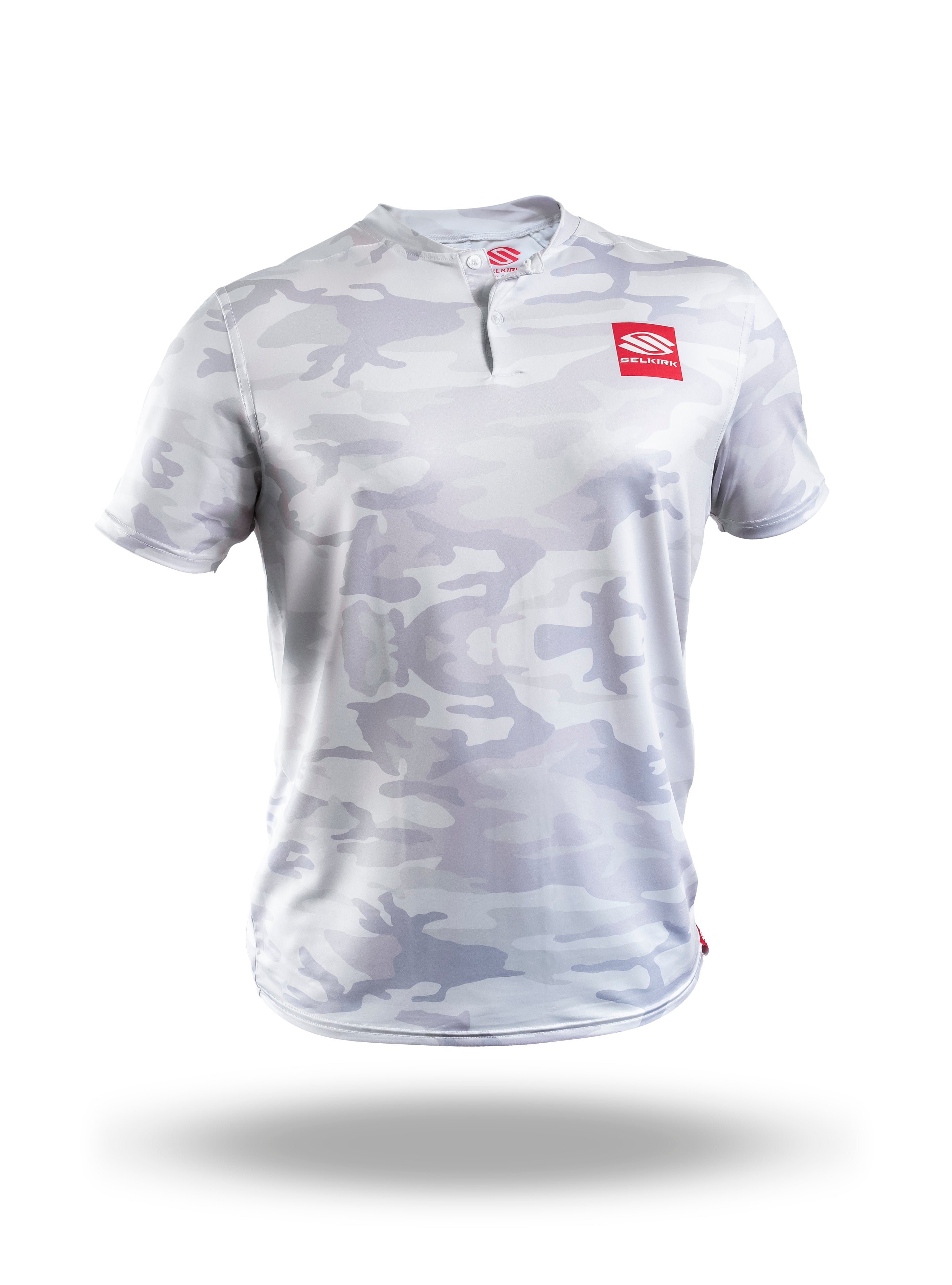 White Selkirk Red Label Men's Velocity Polo - Camo - Stretch-Wik Technology