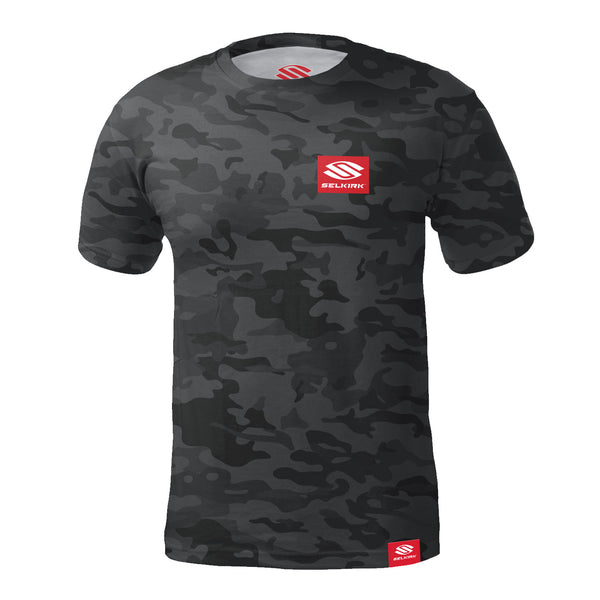 Men's red camouflage t-shirt top