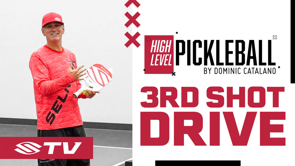When to use the third shot drive in pickleball