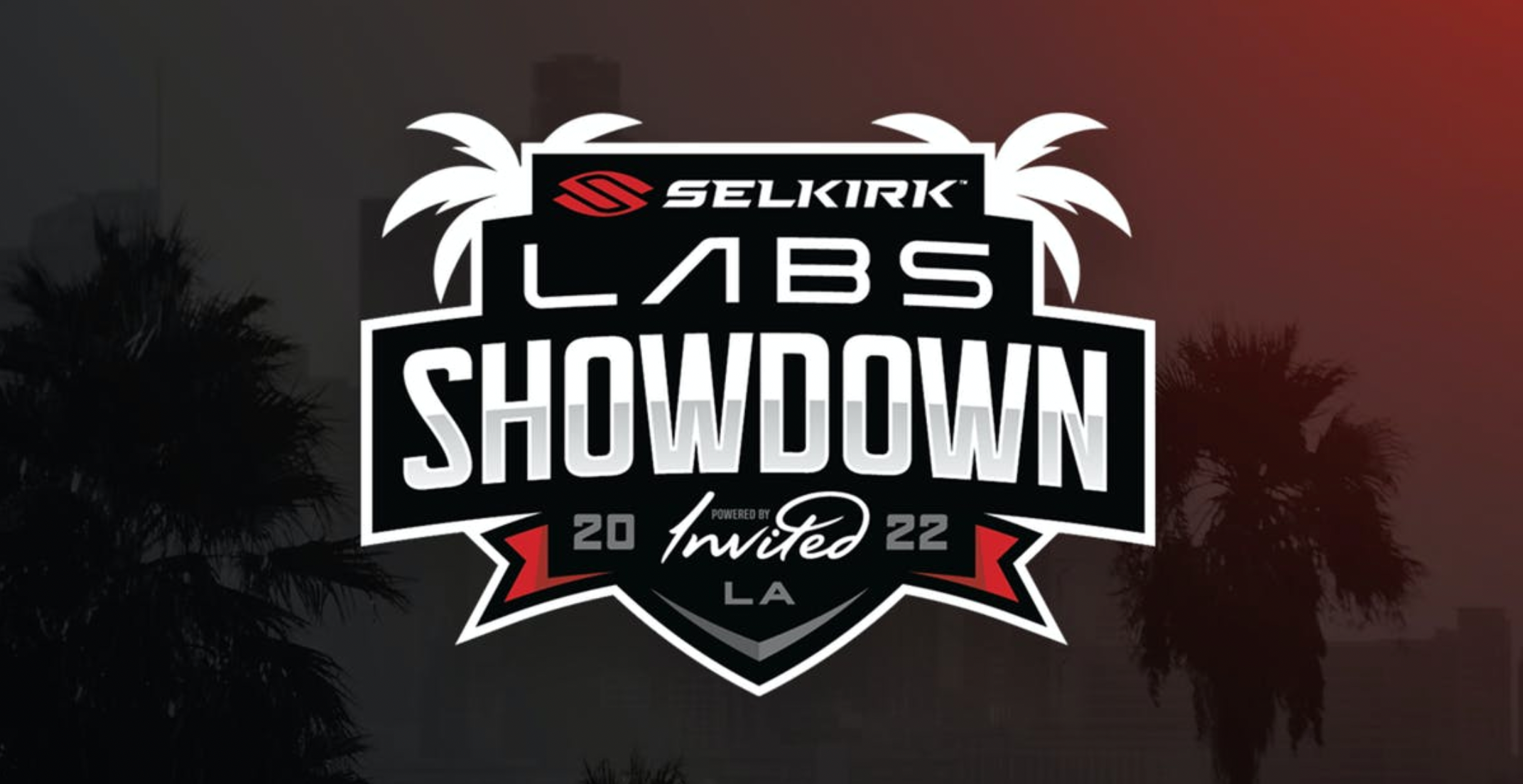 Selkirk Labs Showdown 2022 logo featuring palm trees and city skyline