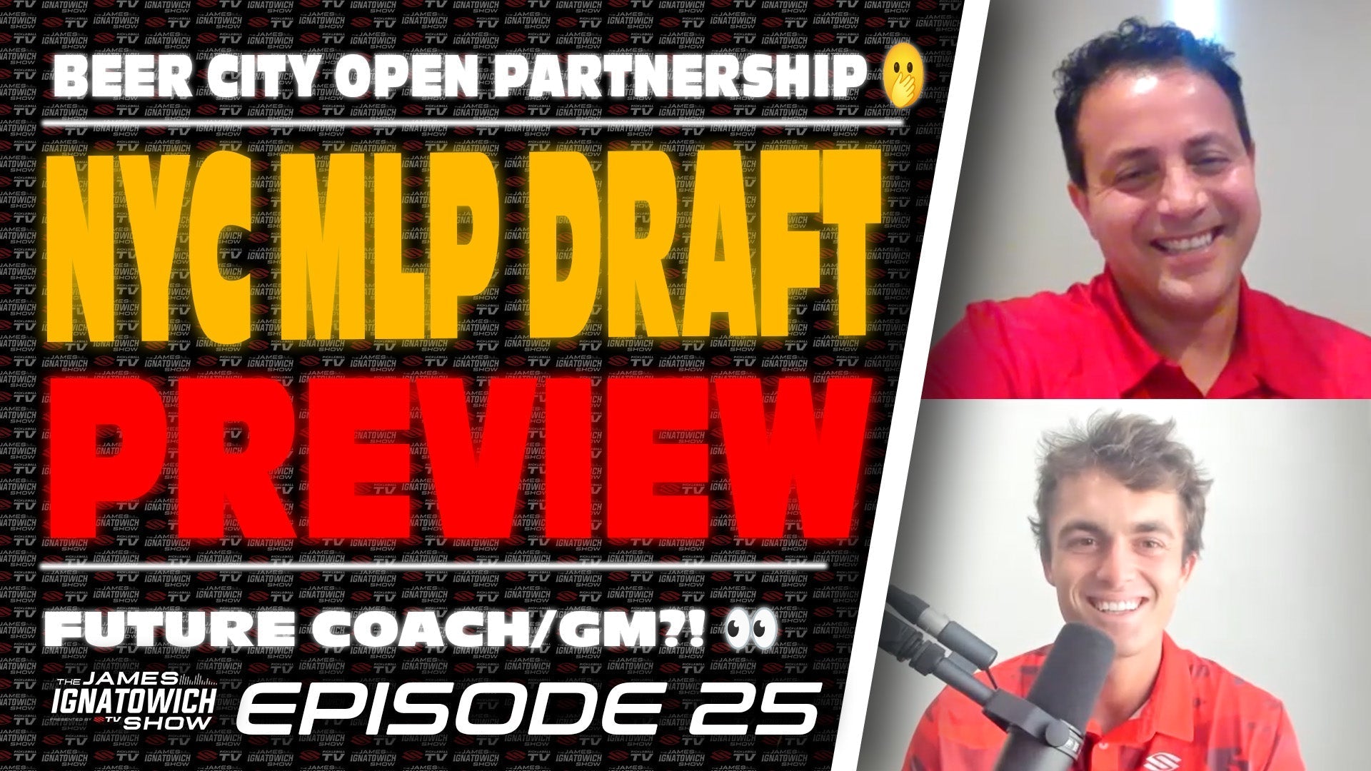NYC MLP Draft Preview with two hosts discussing the event.