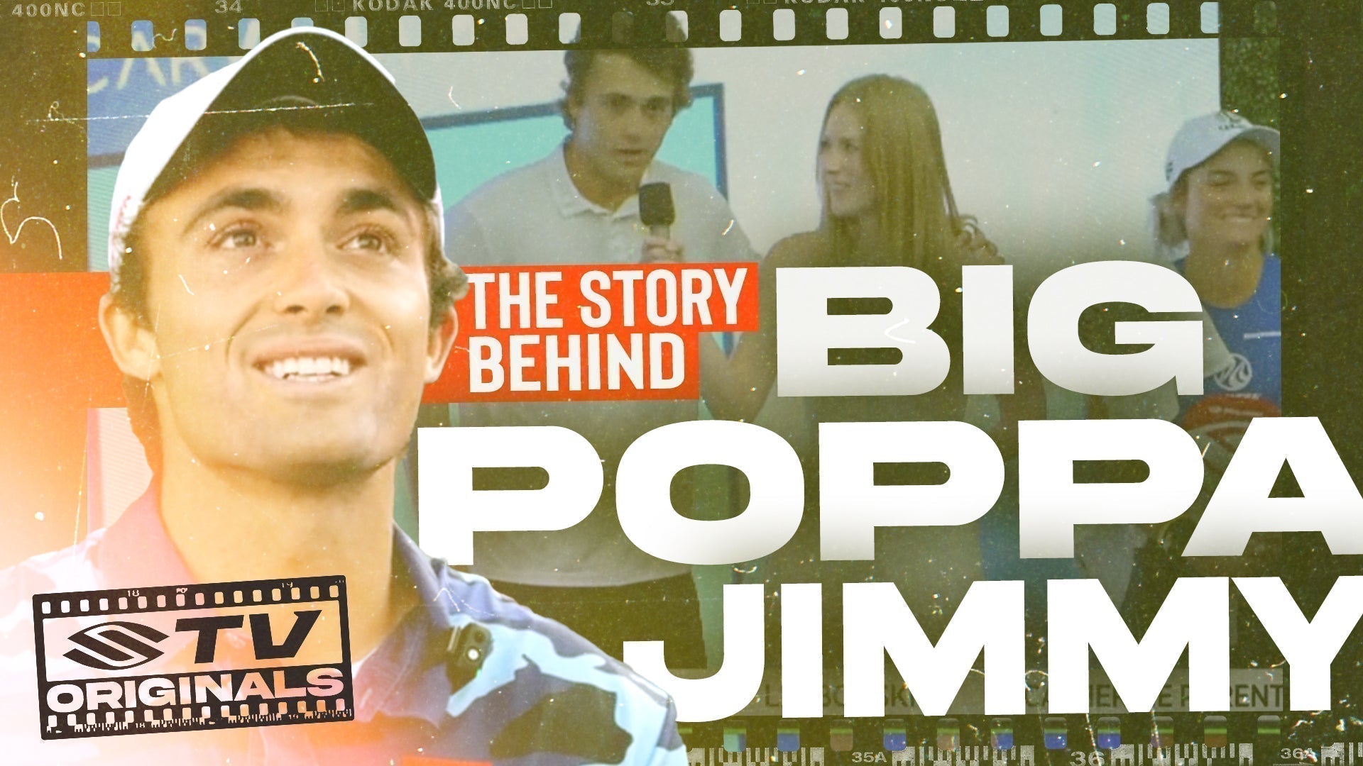 James Ignatowich smiling with text overlay: 'THE STORY BEHIND BIG POPPA JIMMY' and 'Selkirk TV ORIGINALS'