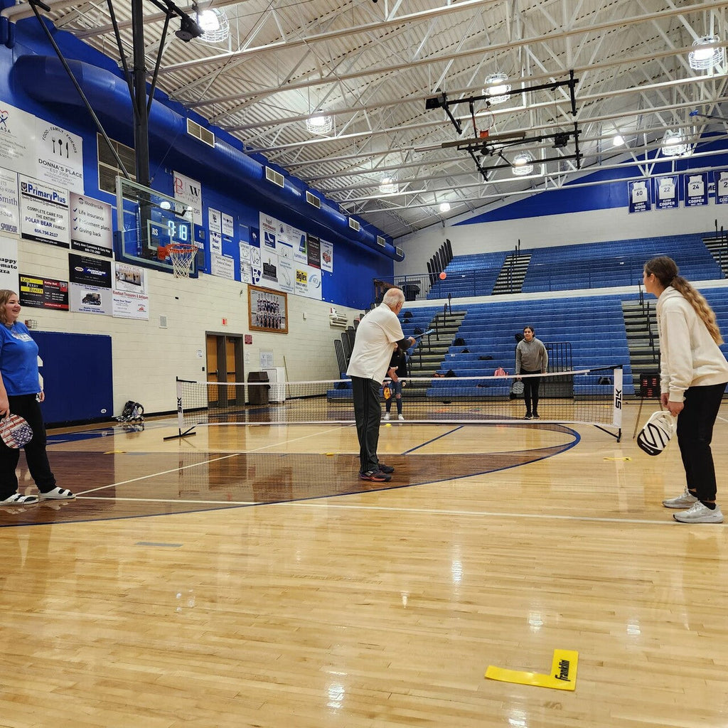 Can you put pickleball courts on a basketball court?