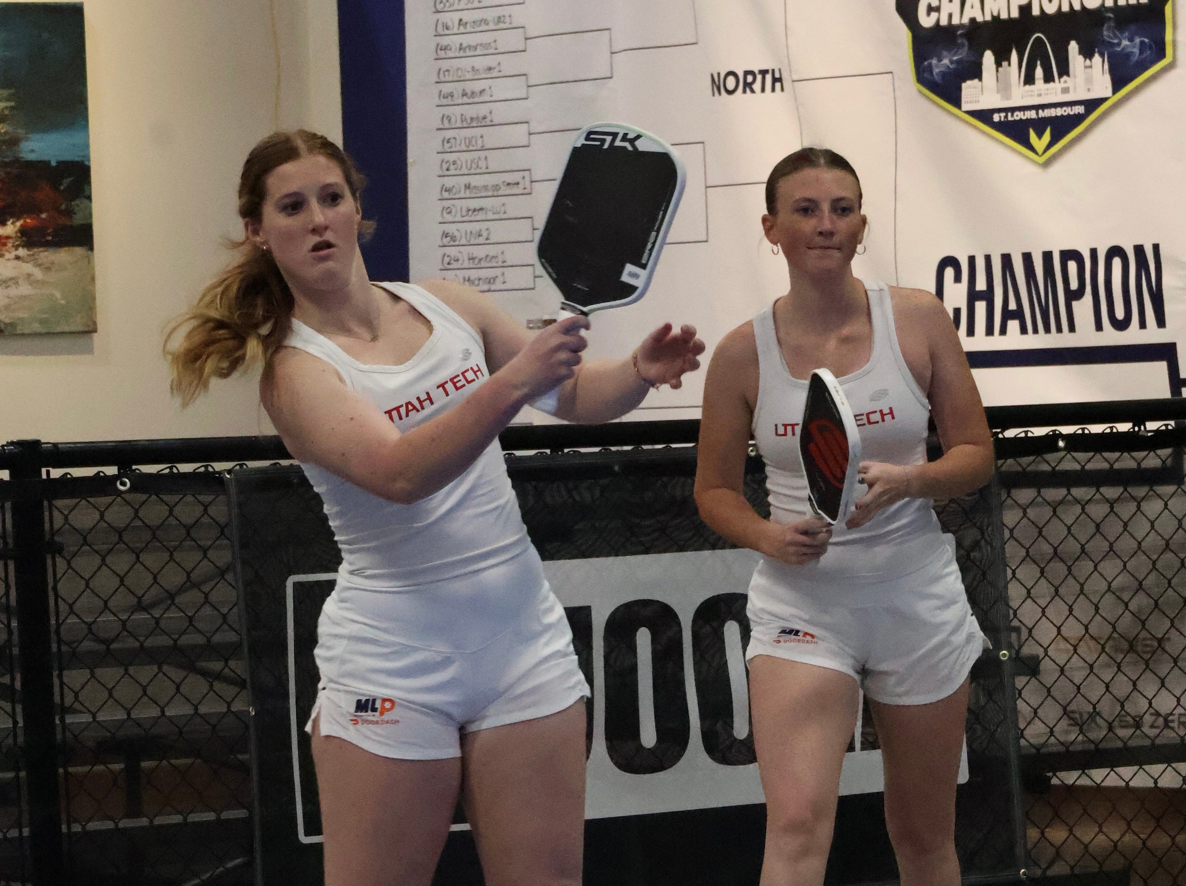 Ella Boydston and Mary Monson of the Utah Tech Team
