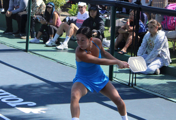 Kiora Kunimoto hits a backhand