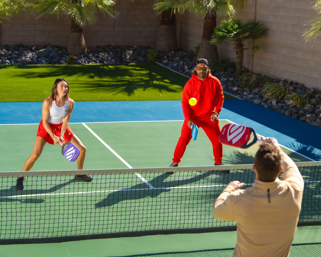 Morgan Evans Q&A: Partner positioning at the pickleball kitchen line