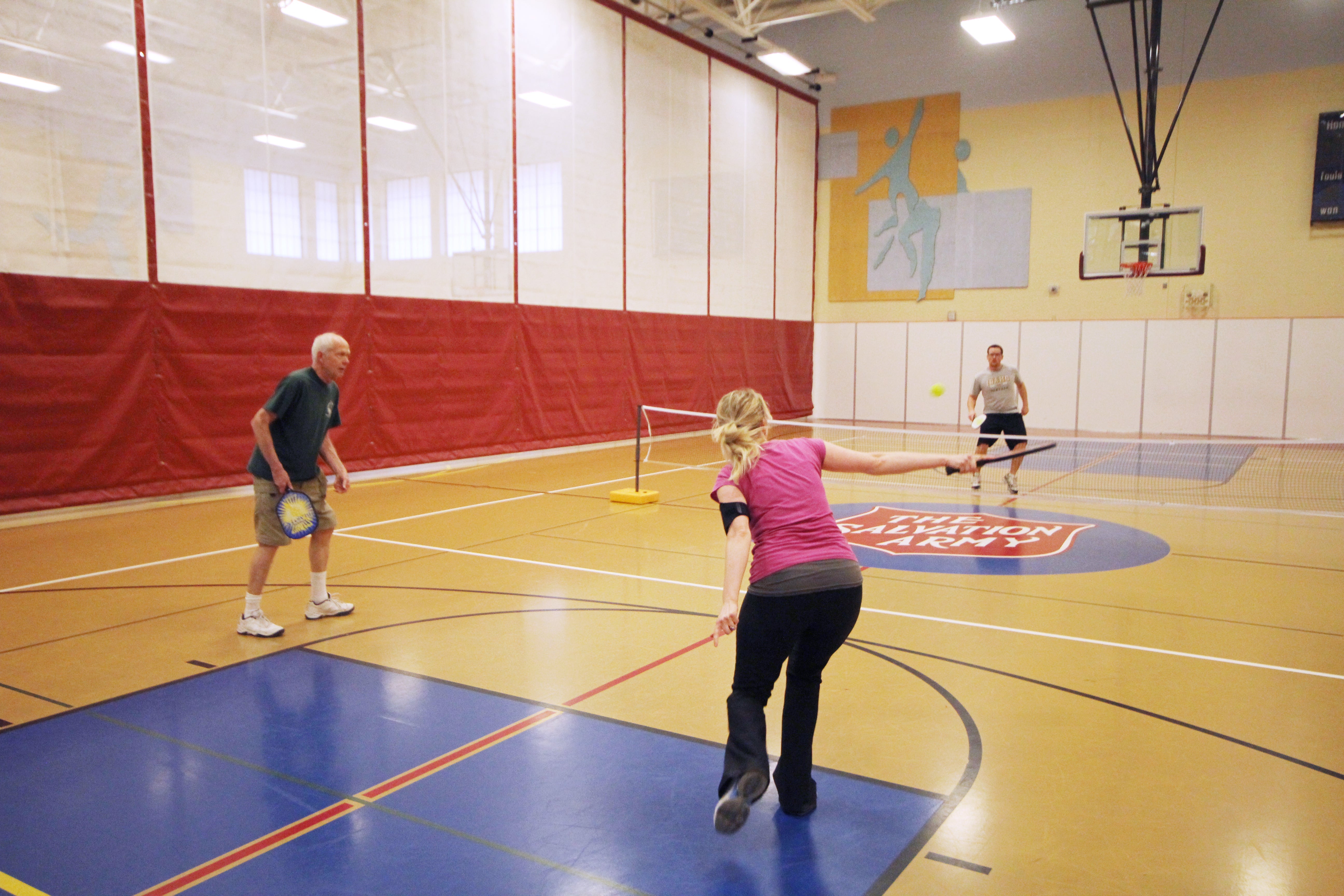 Kroc Center Coeur d'Alene, Idaho pickleball courts.