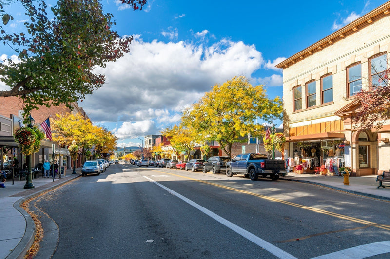 Downtown Coeur d'Alene, Idaho.