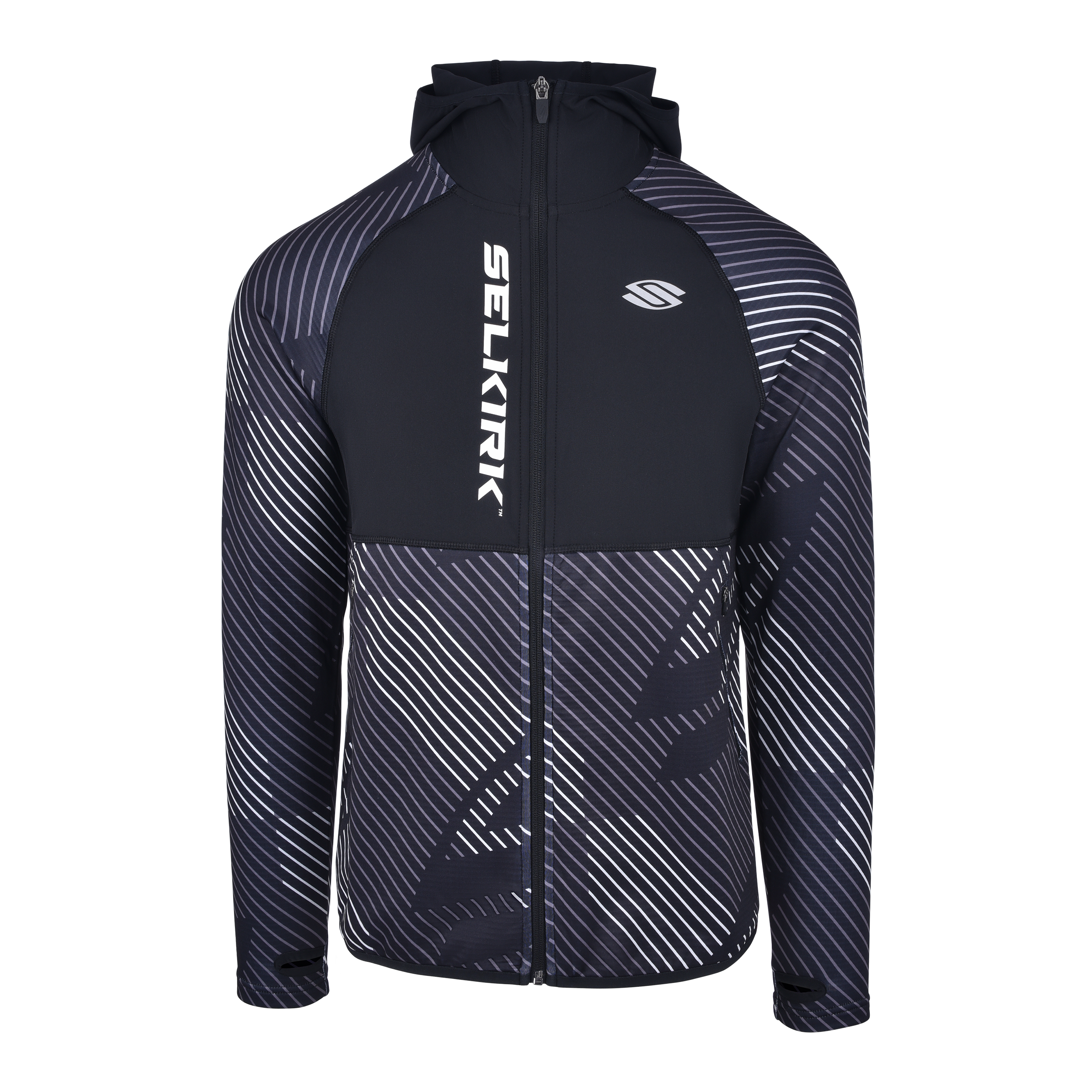 Black Selkirk Pro Line Full Zip Hybrid Hooded Jacket