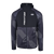 Pro Line Full Zip Hybrid Hooded Jacket in black, featuring a full zip closure and long sleeves.