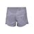 Front view of Selkirk pickleball Pro Line Women's High Waist Short with diagonal stripes in light gray.