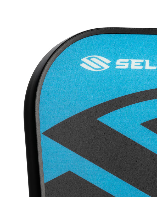 Selkirk AMPED Control pickleball paddle in blue with a sleek design