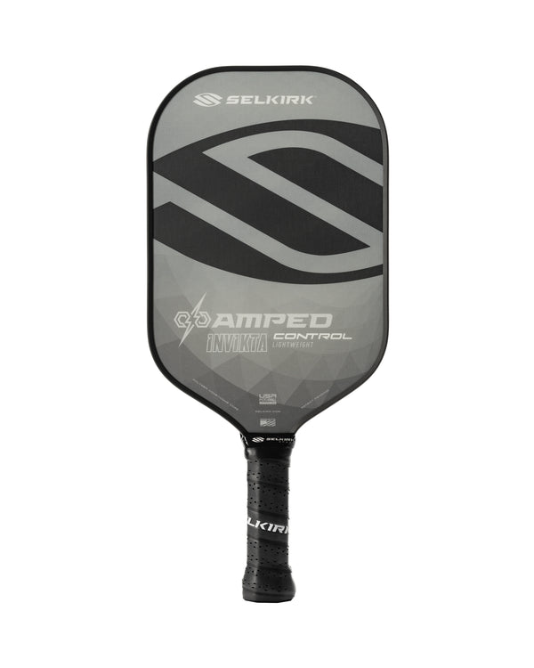 Selkirk AMPED Control Invikta pickleball paddle with a Fiberglass FiberFlex+ face and Ultra Durable Coating